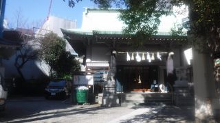 江戸通り沿いの神社