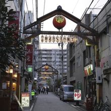 ちょうちんの灯りがいい。