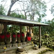 杉本寺境内には歴史を感じる五輪塔群の供養塔と七地蔵尊が！