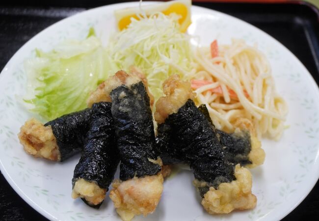 若鶏の磯あげ定食