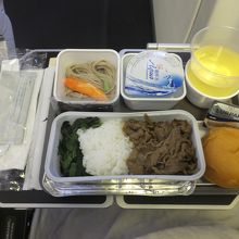 TPE-NRT：メインはビーフ＆ライスまたはチキン＆ヌードル