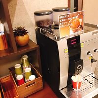 1階にあるコーヒーマシン