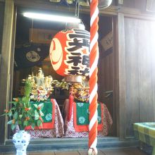 三光稲荷神社の獅子頭
