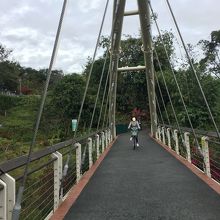 サイクリングロードの途中には橋も沢山あります