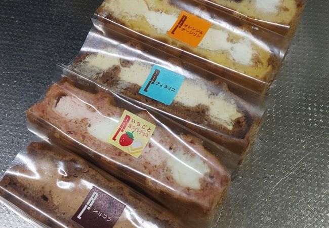 種類豊富な一口ワッフル