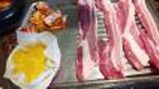 サムギョプサルが分厚くておいしい