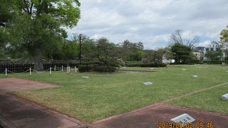 城の東側の御殿跡