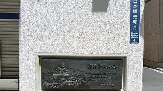 鎧橋東詰に説明板