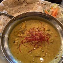 カレーとチャパティ