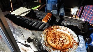群馬名物の焼きまんじゅうが美味しかったです