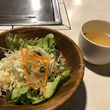 サラダとスープ