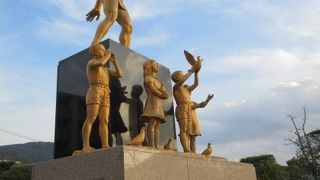 資料館の近くに