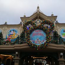 クリスマスのディズニーランド