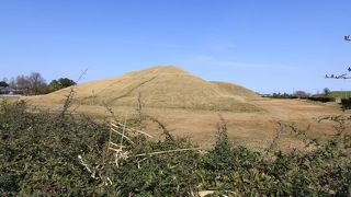 大きな前方後円墳です