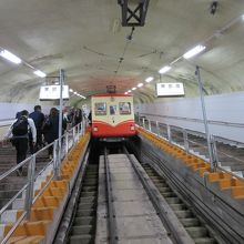 全線地下のケーブルカー