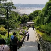 参道からの景色