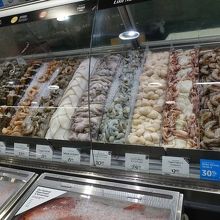魚介類がズラリ。