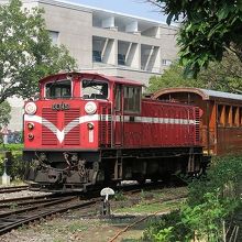 北門駅発嘉義駅行き列車（機関車が先頭から引っ張る）