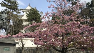 レトロな駅前商店街を通り大垣城へ