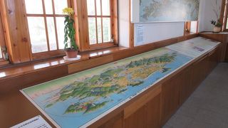 大正期の萩駅周辺を描いた鳥瞰図は、大変に見ごたえがありました