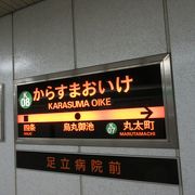 京都地下鉄同士の唯一の乗換駅