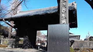 黒漆塗りの重厚な門