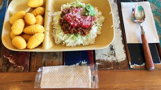 来間島のおしゃれカフェ。