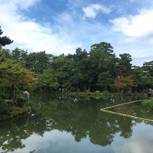 灯篭方向を臨む。