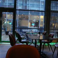 レストランからは中庭が見えます