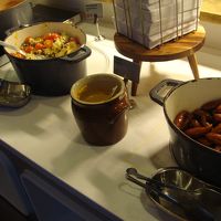 ブッフェ式の朝食　料理の種類は多いほうです