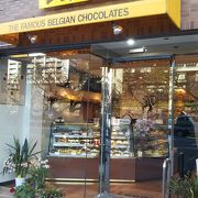 外堀通り沿いのベルギーチョコ店