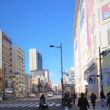 北方向を望む。ビューホテルが見える。