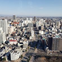 こちらは市街地