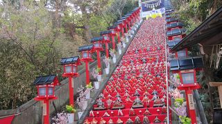 ひな祭りの階段。