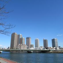 北東(佃島)方面の眺め