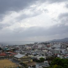 名護の街の眺望
