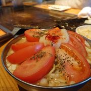 もんじゃ焼きがおいしい