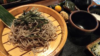 メニューは温かいor冷たいおそばの二種類のみ