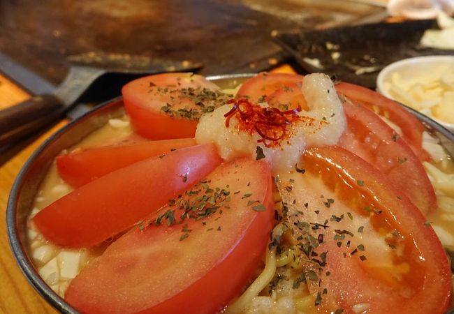 もんじゃ焼きがおいしい