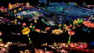 大スケールのグランイルミ