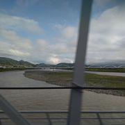富士山を眺めて、静岡駅を過ぎて直ぐある大河