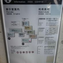 博物館館内案内図