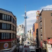 錦糸町北口の景色の良い通り