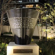 東京オリンピックの聖火台レプリカ