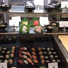 寿司コーナー。