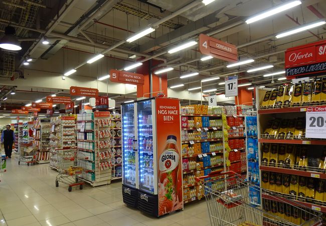 ミラフローレスの大型スーパーマーケット