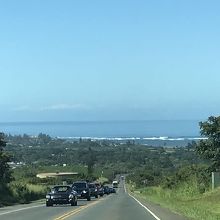 ハレイワへの向かう途中にて