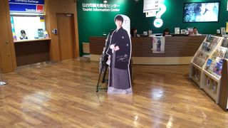 羽生結弦さんの等身大パネル