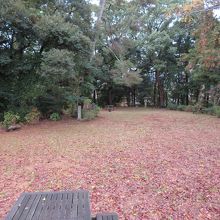 城跡の広場