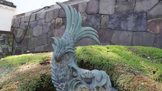 戦火で焼失した大手門に乗っていた　鯱